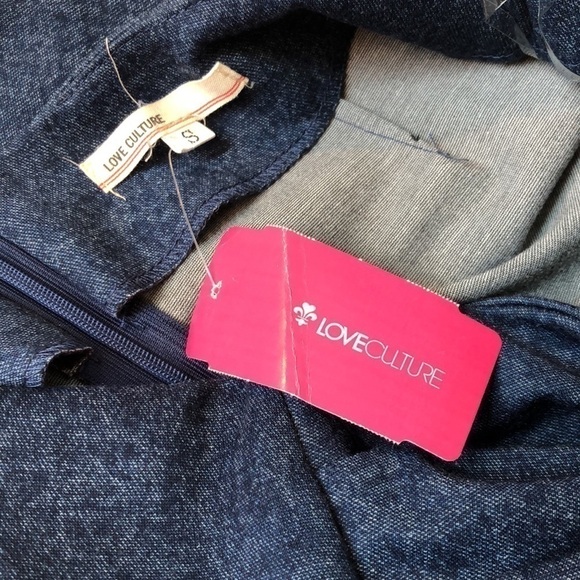 Love Culture Denim Side Scrunch Stretch Mini | S - Picture 4 of 4